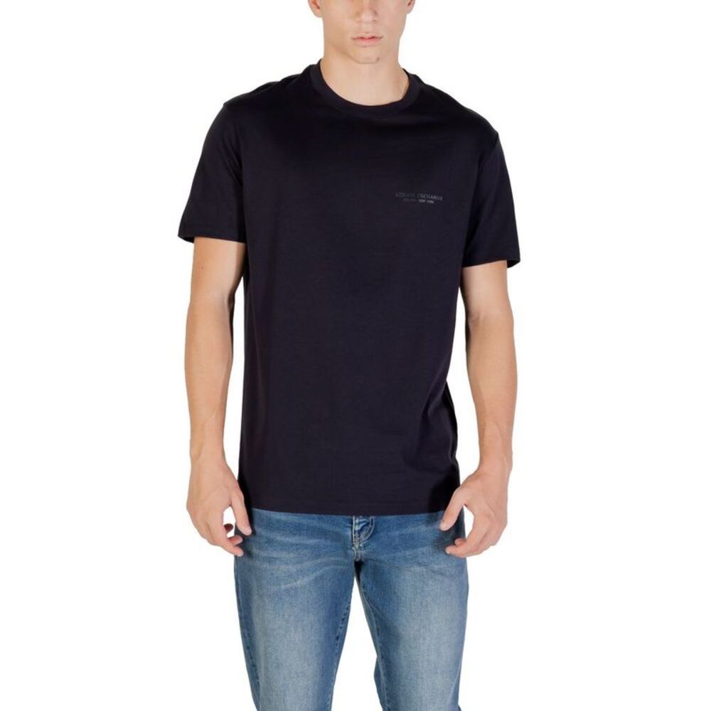 Armani Exchange Blue Cotton Men's T-Shirt